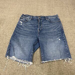 Gap Bermuda Shorts Blue 5 Button Fly Pockets Women’s Size 8